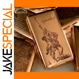 Elegant Purple Copper Cigarette Case