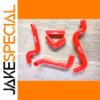 Bright Red Silicone Radiator Hose Kit for Aprilia RS125