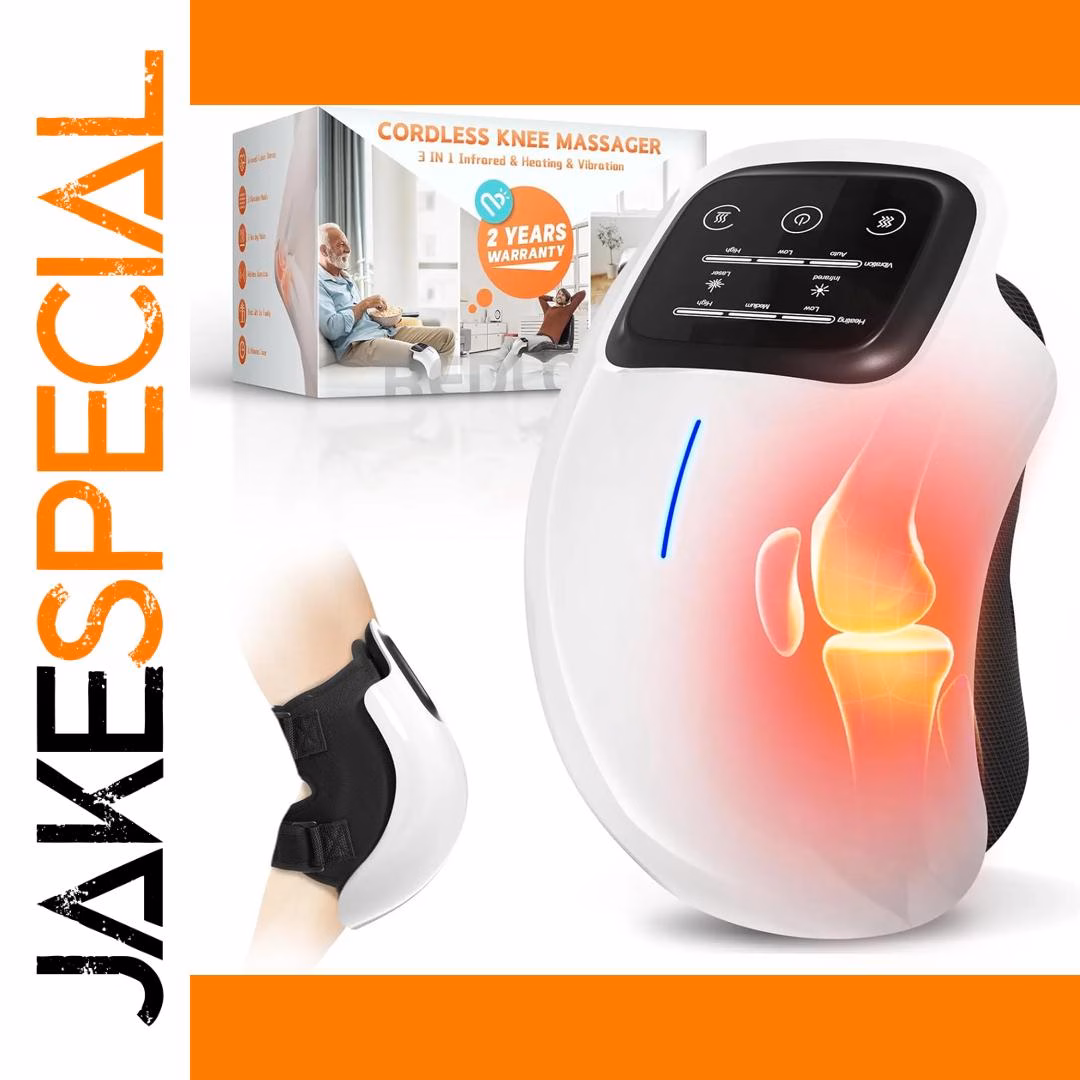 Cordless Knee Massager with Heat & Vibration 1 Cordless Knee Massager with Heat & Vibration