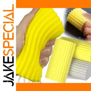 Vibrant Yellow Microfiber Cleaning Sponge