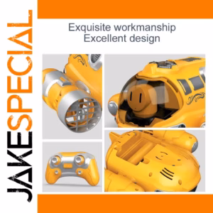 Vibrant Yellow Remote Control Pool Boat