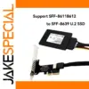 PCIe 4.0 X4 to SFF-8611 & SFF-8612 Adapter