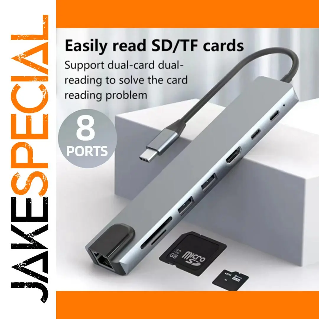 8-in-1 USB-C Hub with 4K HDMI and 87W Power 1 8-in-1 USB-C Hub with 4K HDMI and 87W Power