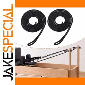 Black Pilates Reformer Pull Ropes Set (260cm, 1cm)