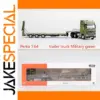 Military Green Diecast Truck Trailer Model 1:64 Scale
