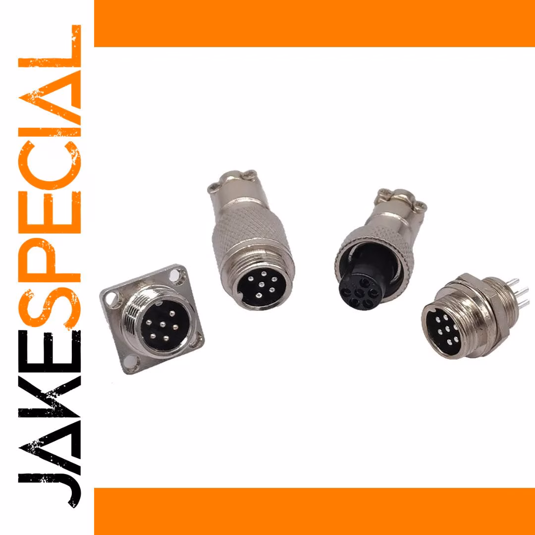 GX12 Circular Connector Set with 12mm Diameter 1 GX12 Circular Connector Set with 12mm Diameter