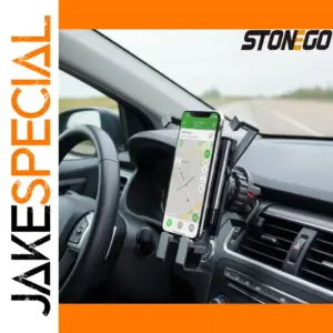 Black Aluminum Car Phone Holder for Air Vent