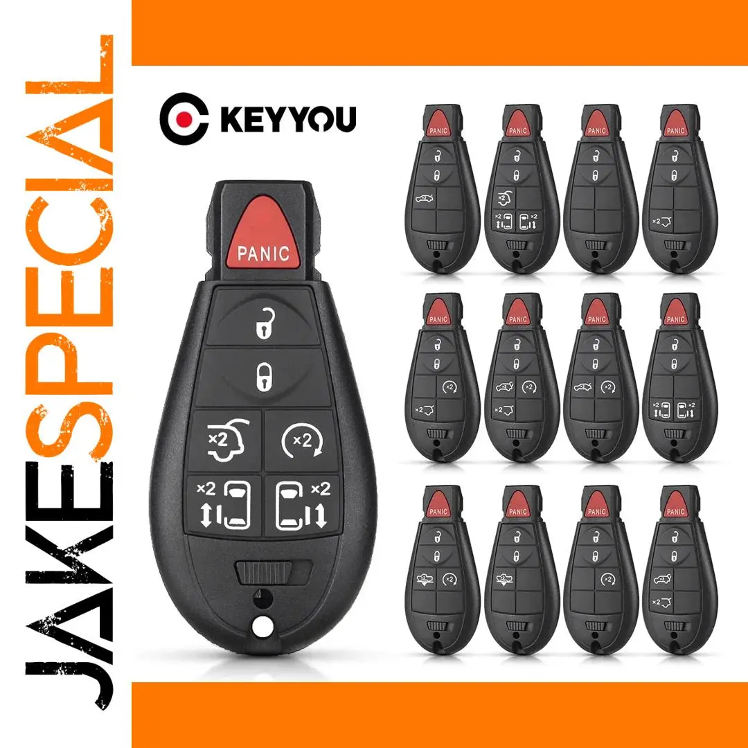 Dodge Chrysler Jeep RAM Car Key Shell 2008-2012 1 Dodge Chrysler Jeep RAM Car Key Shell 2008-2012