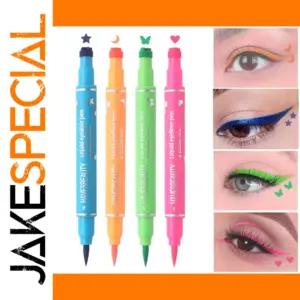 Dual-ended Liquid Eyeliner with Pattern Stamps