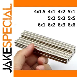 Super Strong Neodymium Magnets (4x1.5mm to 6x6mm)