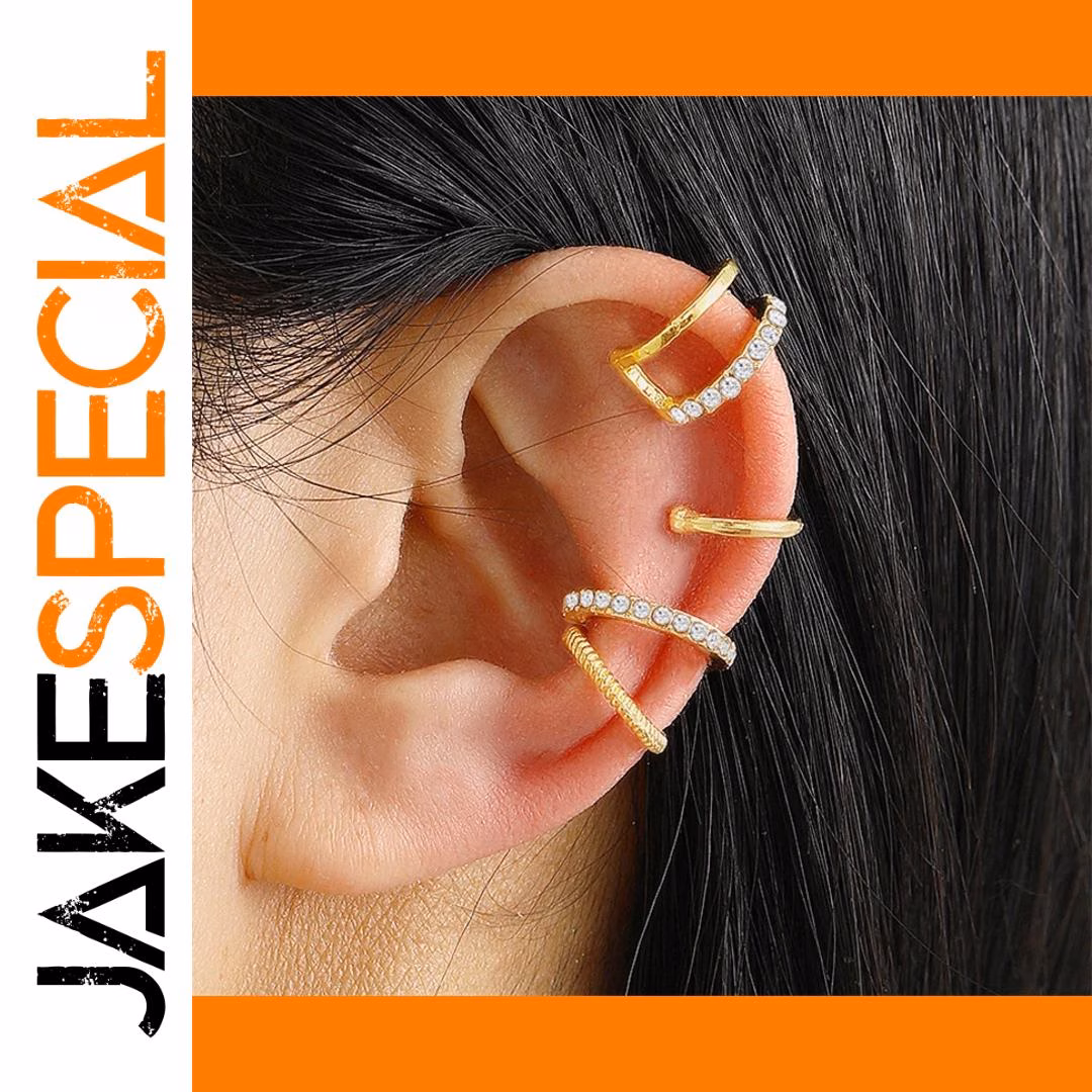 Minimalist Geometric Clip Earrings Set in Six Colors 1 Minimalist Geometric Clip Earrings Set in Six Colors