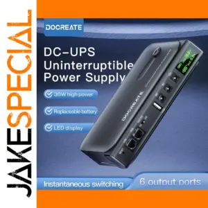 36W Adjustable DC UPS Power Supply for Devices
