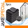 Dark Gray Microfiber Cleaning Cloths Set of Three