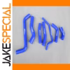 Vibrant Blue Silicone Radiator Hose Kit for Kawasaki KX450F