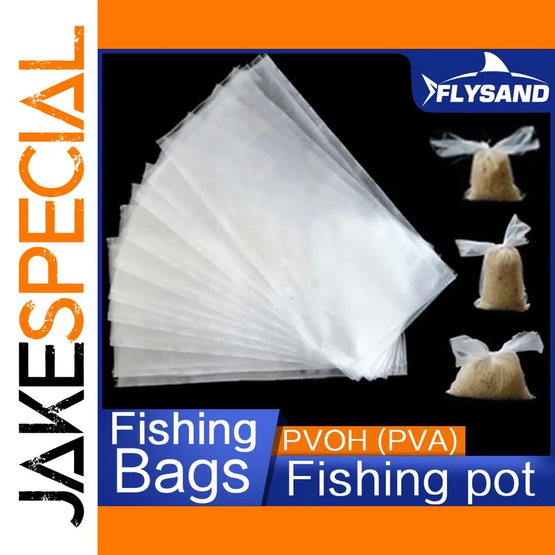 Water-Soluble PVA Fishing Bags 50/100 Packs 1 Water-Soluble PVA Fishing Bags 50/100 Packs