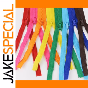 Vibrant Resin Zippers Set for Sewing and DIY