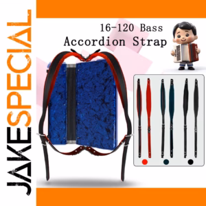 Adjustable Double Shoulder Accordion Strap for 16-120 Bass
