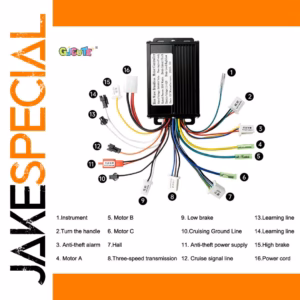 36V/48V Brushless Motor Controller for E-Bikes