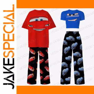Cars-Themed Kids Pajama Set in Bright Colors
