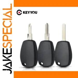 Black Car Key Shell Case for Renault Models