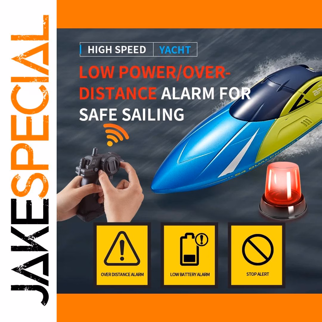 Vibrant Blue Remote Control Speedboat 24cm 1 Vibrant Blue Remote Control Speedboat 24cm