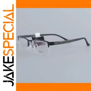 Bellacca 6606 Black Men's Semi-Rimless Eyeglasses