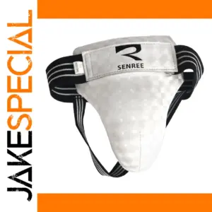 Durable White PU Groin Protector for Adults