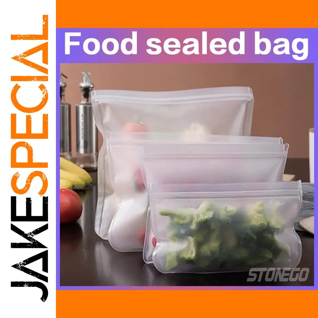 Reusable EVA Food Storage Bags Set in Four Sizes 1 Reusable EVA Food Storage Bags Set in Four Sizes