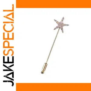 Celestial Star-Shaped Straight Pin in Green/Grey