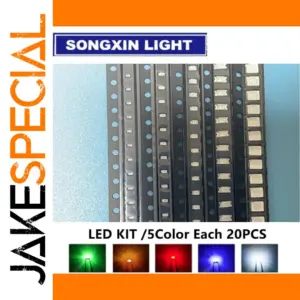 Versatile 100-LED SMD Kit with Multi-Size & Colors