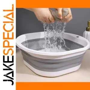 Black Collapsible Basin for Household Use