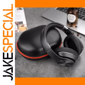 Black Impact-Resistant EVA Headphone Case for Sony, Beats, Sennheiser