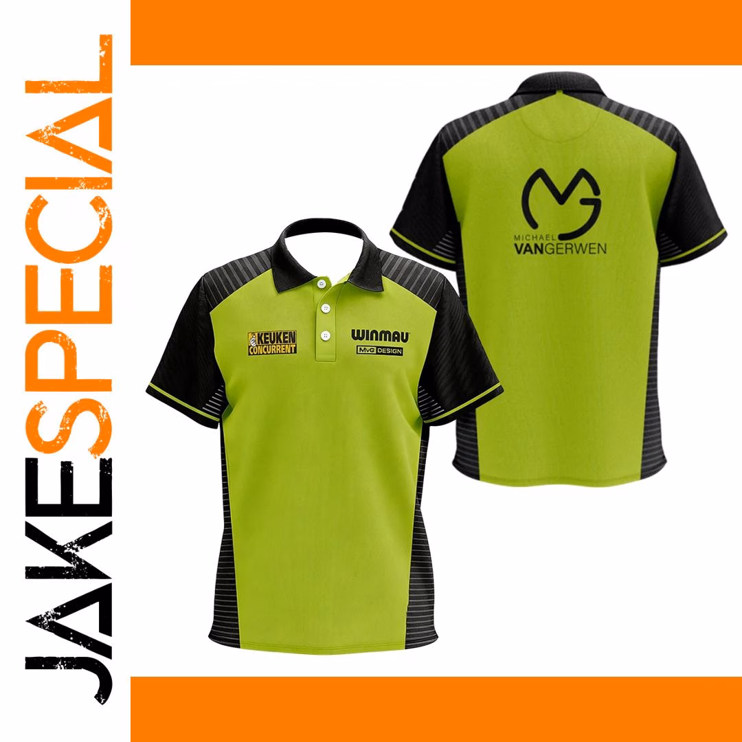 Michael van Gerwen Fan Polo Shirt 14+ to 4XL 1 Michael van Gerwen Fan Polo Shirt 14+ to 4XL