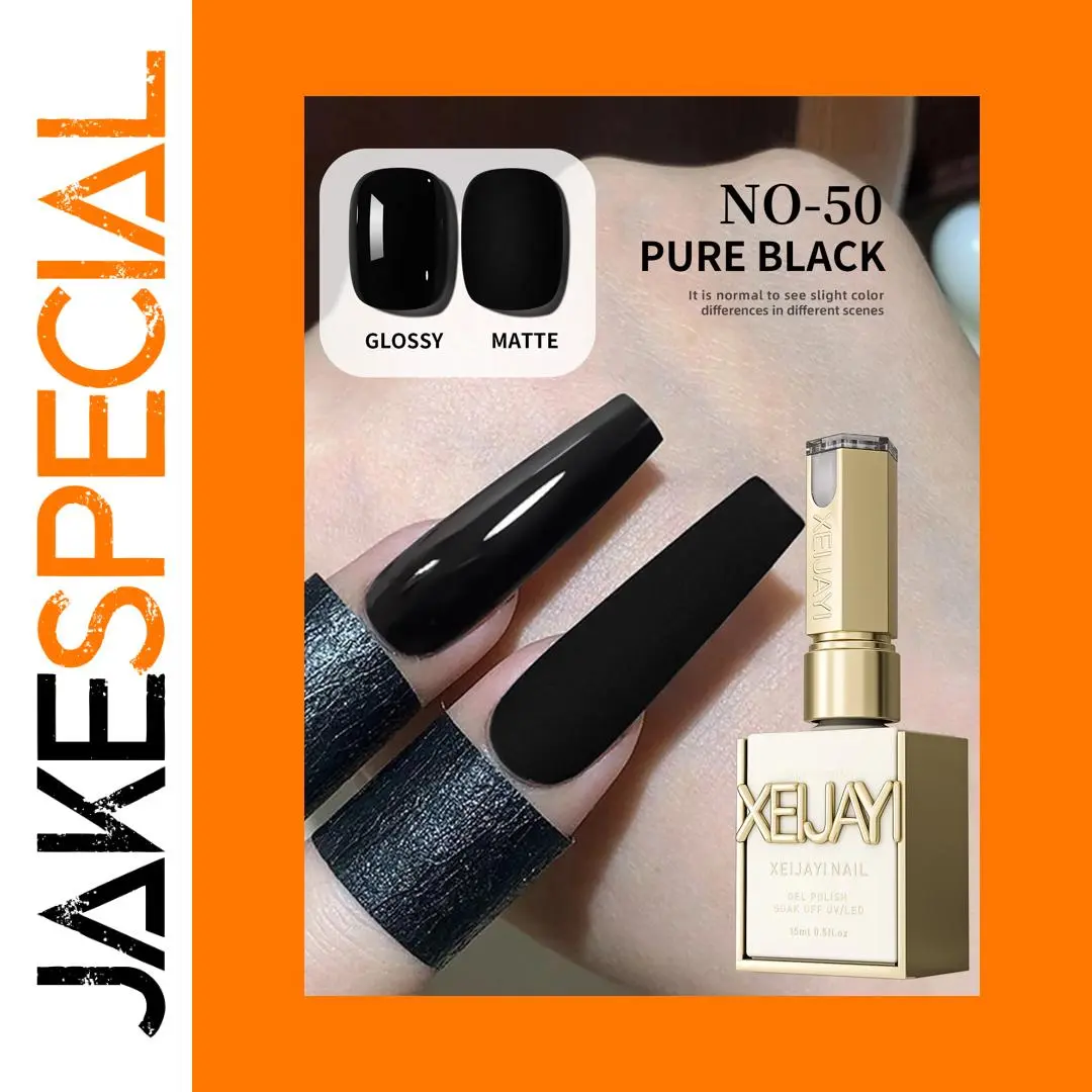 Black Gel Polish 15ml for UV/LED Nails 1 Black Gel Polish 15ml for UV/LED Nails
