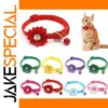 Vibrant Adjustable Pet Collar with Floral Accent
