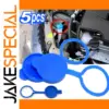 Blue Washer Bottle Cap Set for Peugeot & Citroen