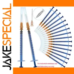 50-Pack Disposable 1mL Syringe Set with Needles