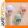 Cactus Wall Toothbrush Holder in Pastel Colors