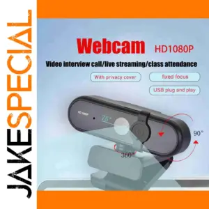 1080P HD Webcam with Adjustable Angle