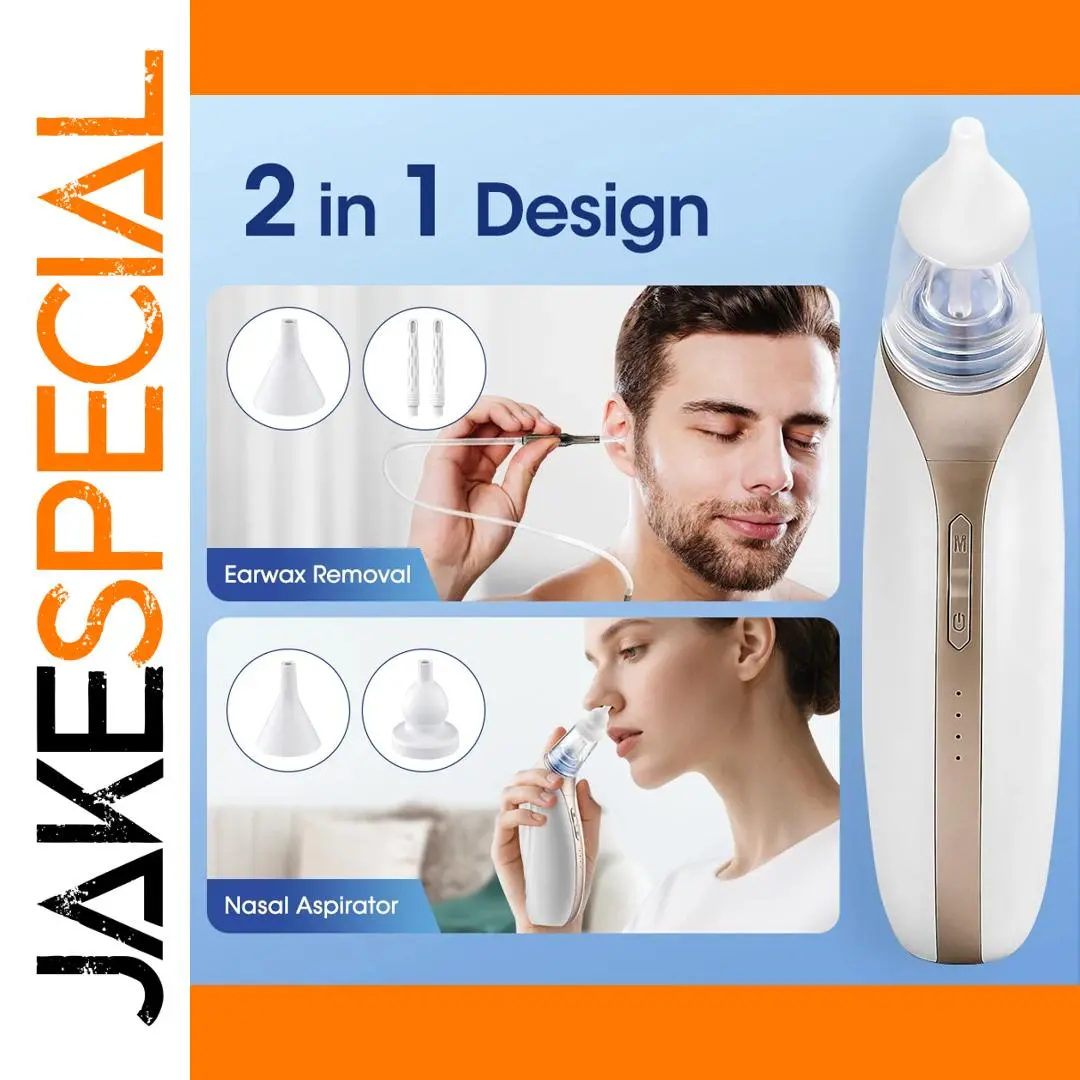 Wireless White Ear Cleaner with Adjustable Suction 1 Wireless White Ear Cleaner with Adjustable Suction