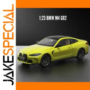 BMW M4 G82 1:23 Diecast Model in Yellow