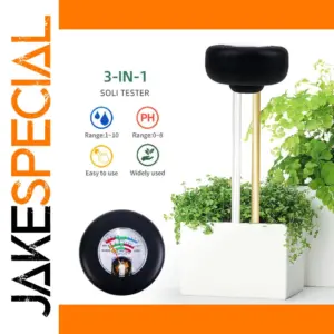 Black 3-in-1 Soil Testing Instrument