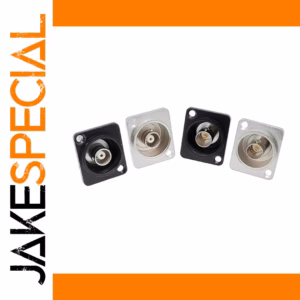 D-Type Double BNC Plug Connector for Audio Systems