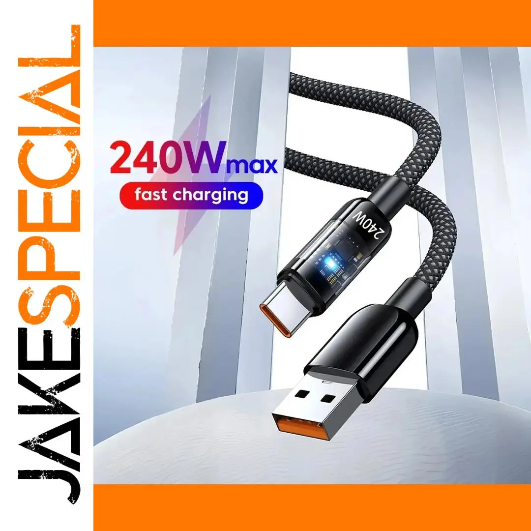 240W USB Type-C Charging & Data Cable 1 240W USB Type-C Charging & Data Cable