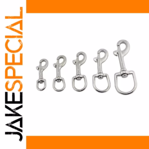 Marine-Grade Stainless Steel Swivel Snap Hooks Set