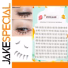 Flexible 200 Crescent-Shaped False Eyelash Clusters