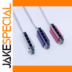 Colorful Miniature Harmonica Necklace for Adults