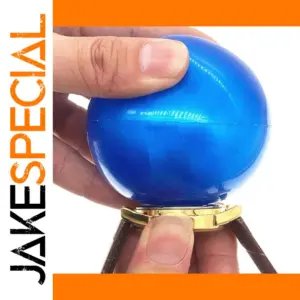 Bright Blue Rubber Watch Case Open Ball 7cm