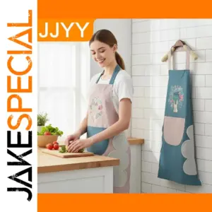 Waterproof Kitchen Apron with Floral Pattern