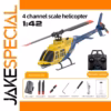 Scale Model RC Bell-206 Helicopter with 6-Axis Gyroscope